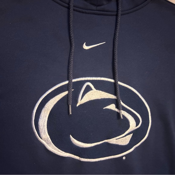 Vintage Nike Penn State Hoodie Sweatshirt Center Swoosh - Picture 4 of 6